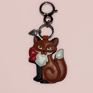 Brighton leather Freda Fox keychain - new never used